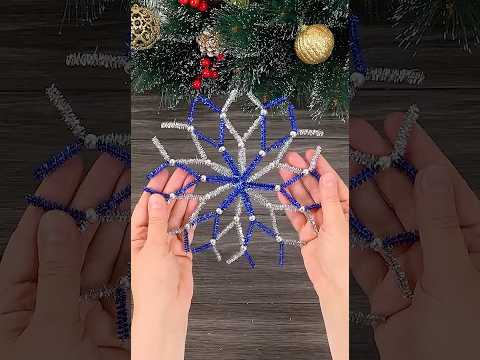 DIY pipe cleaner Snowflake