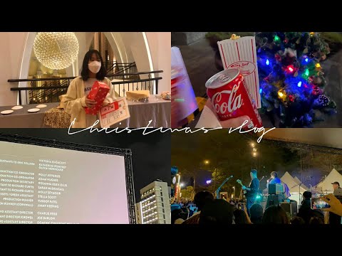 Christmas Vlog：露天電影院🎞、意外看到演唱會、跟朋友的耶誕約會✨