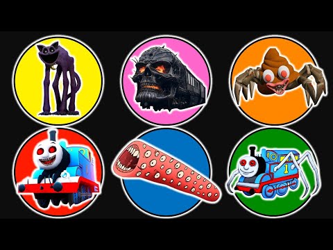 Spin Wheel Catnap, Kereta Hantu, Poop Eater, Thomas Exe, Train Eater, Thomas Hantu