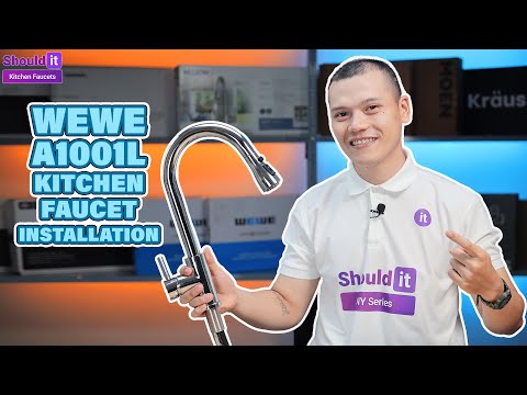 How to Install WEWE A1001L Kitchen Faucet - Shouldit Kitchen Faucet Series