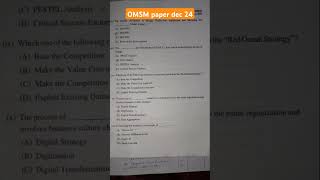 CMA INTER| G-2 OMSM PAPER DEC 2024|👍👍😇 #cma #cmainter #shortvideo #youtubeshorts