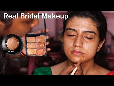 Real Bridal Makeup/ Winter Long Lasting Bridal Makeup/ Simple and Soft Makeup For Beginners