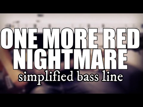 One More Red Nightmare - King Crimson | Simplified bass line with tabs #129