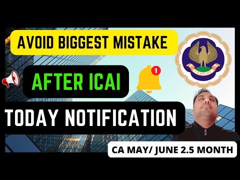 |Avoid Biggest Mistake After ICAI Today Notification For Revised Schedule May 24 CA Exam|