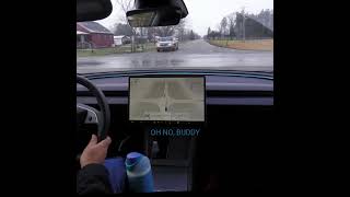 Tesla FSD v13.2.1 4-Way Stop Confusion