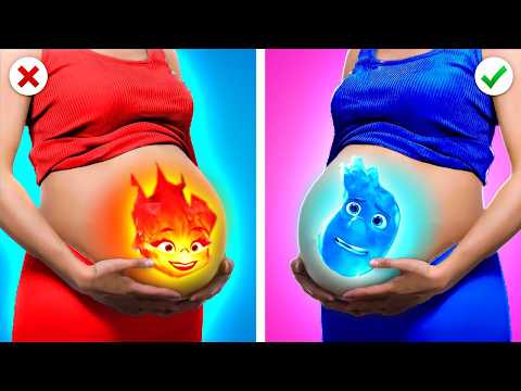 Can You Imagine? Ember and Wade from Elemental are now parents! Elemental Parenting hacks by CoCoGo!