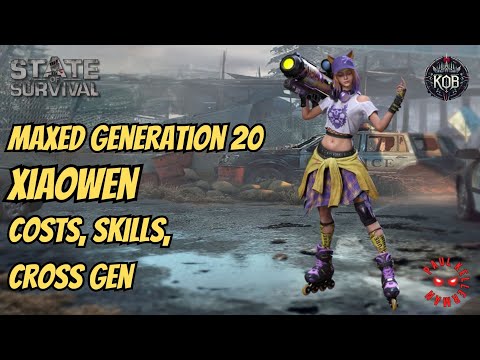 State of Survival: Maxed Xiaowen - Costs, Skills, Cross Gen