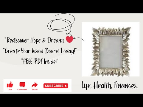 Rediscover Hope & Dreams ❤️""Create Your Vision Board Today #dreambig #affirmations #5amclub #hope