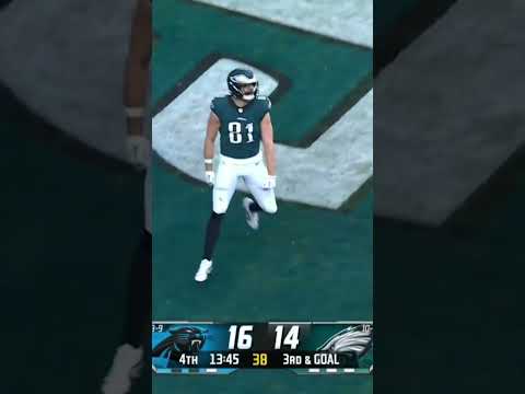 Jalen Hurts finds Grant Calcaterra for his FIRST NFL TOUCHDOWN 🦅🔥 Eagles vs Panthers Highlights