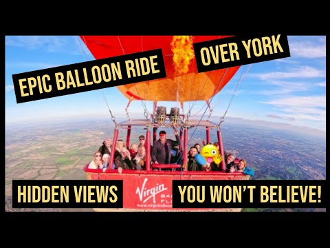 Epic Balloon Ride over York - Hidden views you won't believe! #york #hotairballoon