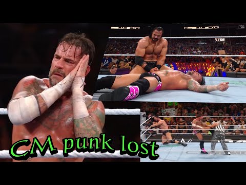 Drew McIntyre Def CM punk, Seth Rollins gets GTS #cmpunk #summerslam2024