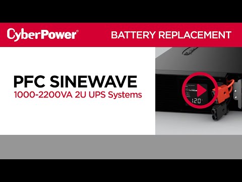 CyberPower PFC Sinewave 1000-2200VA 2U UPS Replacement Battery Video