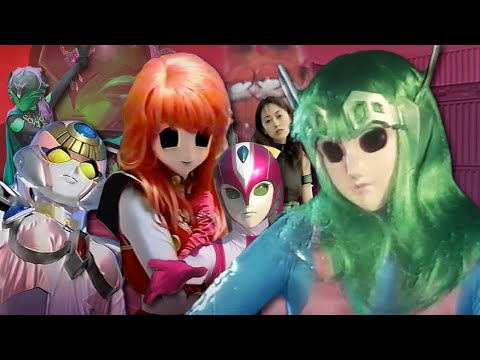 weird & kinda scary tokusatsu girls