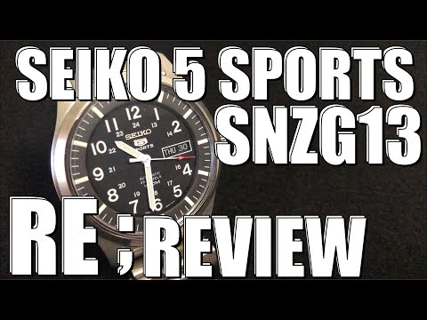 【SEIKO５_SPORTS】SNZG13 ミリタリーなかっこいいヤツ‼️再レビュー