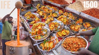 1500 People Eat | Highest Selling Chaat in Vizianagaram | Mirchi Bhajji Chaat Only 30₹/- Street Food