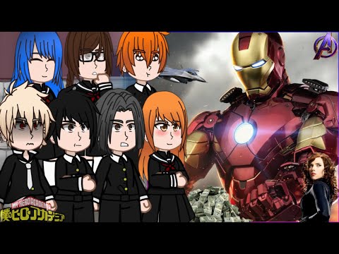 Deku's Past Class react to Deku as Iron Man || MHA/BNHA