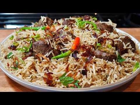 HOW TO MAKE PERFECT LAMB/MUTTON PULAO (FOR BEGINNERS) | Mutton Yakhni Pulao Recipe