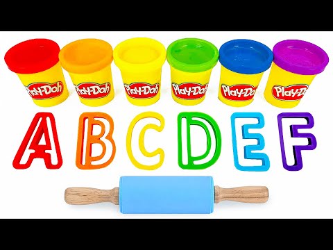 Create & Learn ABC with Play Doh Molds | Learn Alphabet & Animals | Preschool Toddler Learning Video