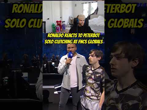 Ronaldo reacts to Peterbot's Solo Clutch 🤩