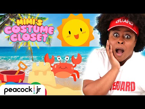 Singin' in the Sunshine! ☀️ Beach Day Tunes with the Lifeguard 🛟 | MIMI'S COSTUME CLOSET