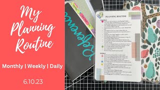 My Planning Routine | Monthly | Weekly | Daily | 6.10.23 | Functional Planning | Architect Destiny