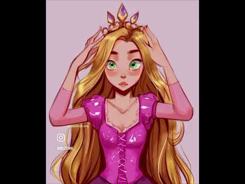 Rapunzel Procreate Timelapse #procreate #digitalart #procreatebrushes #art