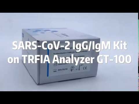 Goldsite SARS-CoV-2 IgG/IgM Kit on Advanced time-resolved fluorescence Analyzer GT 100