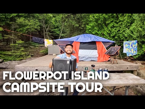 Flowerpot Island Campsite Tour | Camping on Flowerpot Island | Backcountry Camping for Beginners