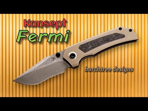 NEW! Kansept Fermi High Class Linerlock Designed by Burchtree!