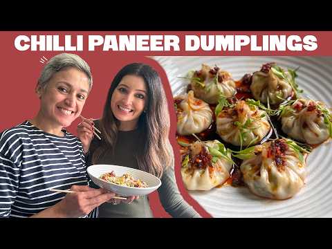 CHILLI PANEER DUMPLINGS - delicious veg gyoza!