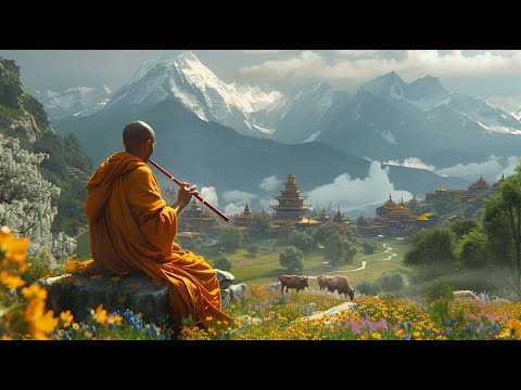 Tibetan Flute Music - Meditation, Yoga, Eliminate Stress And Calm The Mind, Release Of Melatonin