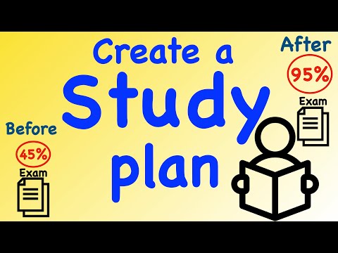 Make a good study plan