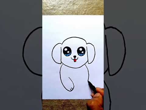 how to draw a dog #shorts #dog #shortvideo#dogdrawing#viralshorts #youtubeshorts  #easyartwithbiplab