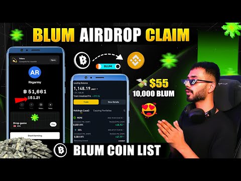 CLAIM BLUM AIRDROP || BLUM 10,000 COINS PRICE || BIGGEST AIRDROP BLUM WITHDRAWAL || LISTING DATE