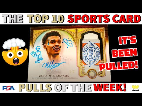 WEMBY'S BEEN PULLED, BUT WHAT IS THIS WORTH!? 🤔 | Top 10 Sports Card Pulls Of The Week Episode 142