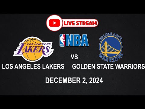 NBA LIVE! LAKERS vs WARRIORS | NBA REGULAR SEASON | December 2, 2024 | NBA2K24 Simulation Only