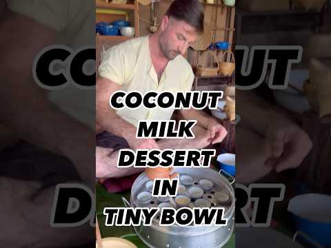 Kanom Tuay traditional coconut milk Thai dessert #dessert #sweet #delicious