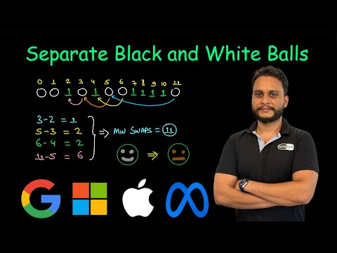 Separate Black and White Balls | Leetcode 2938