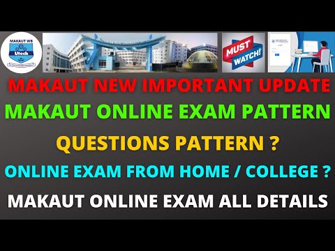 MAKAUT Online Exam Pattern | Questions Pattern | Proctored or Not | Makaut