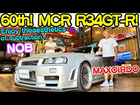 Nobuteru Taniguchi test drives the MCR R34 GT-R with Manabu Orido! Enjoy the built for 60th birthday