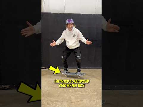 I TAPED A SKATEBOARD TO MY FEET AND LEARNED A BACKFLIP! 🤯