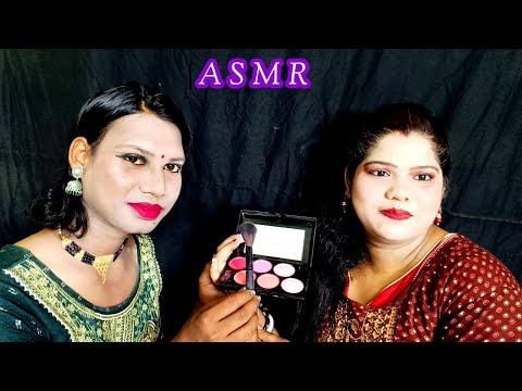 ASMR~ Doing My Elder Bro Transformation Indian Bridal Natural Makeup (Tingles) @asmrsangi7044🌹💋