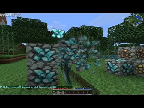 Minecraft - FoundBoxx Demonstration [FoundDiamonds & FoundOres alternative] (v1.4.1)