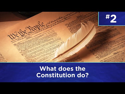 Q2: What does the Constitution do?