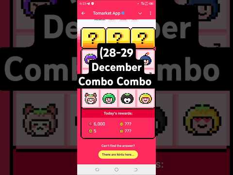 Tomarket daily combo today 🍅 | Tomarket 28 December daily combo 🗓️ | Tomarket combo