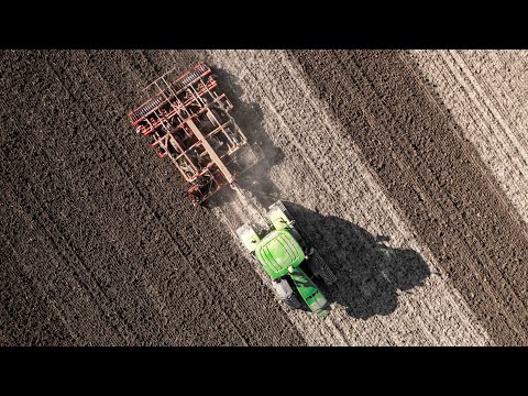 John Deere 8400R(X) + Väderstad TopDown 500