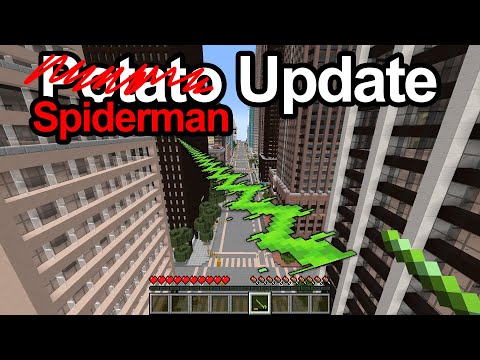 Spooderman in minecraft