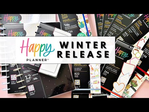 HAPPY PLANNER WINTER RELEASE UNBOXING & FLIP THROUGH