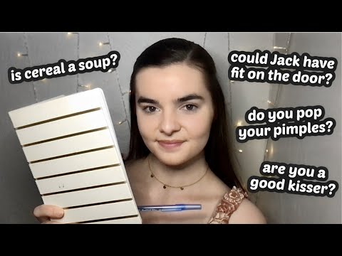 ASMR Asking You 100 VERY Personal Yes or No Questions