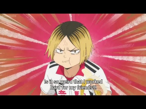 Kenma is eating Banana and call his team mates "friends"《Haikyuu to the top》